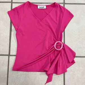 Pink Wrap Top